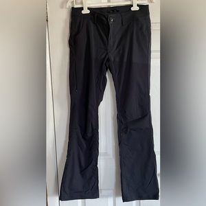 PrAna Pants Women 8 Halle Lined Nylon Stretch Gray Pant Straight Outdoor Hiking